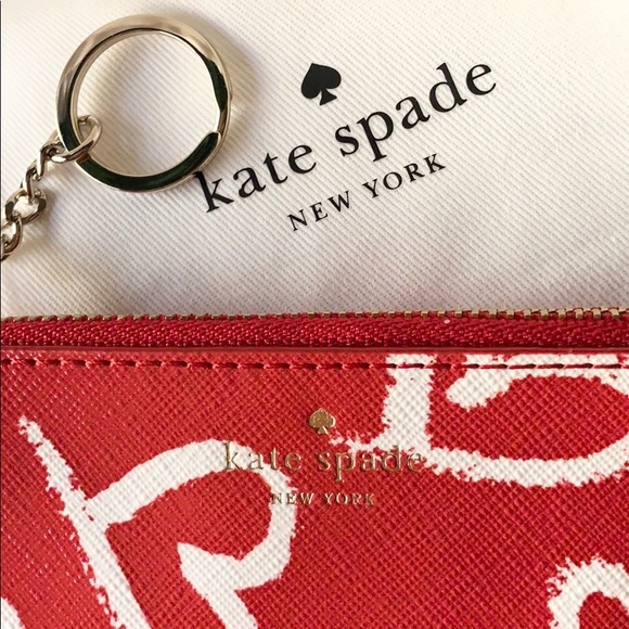 KATE SPADE BITSY LIPSTICK HEARTS WALLET BNWT - Picture 7 of 8